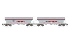 Rivarossi HR6677 - H0 - 2-tlg. Set Getreidesilowagen MONFER, ERSA, Ep. VI